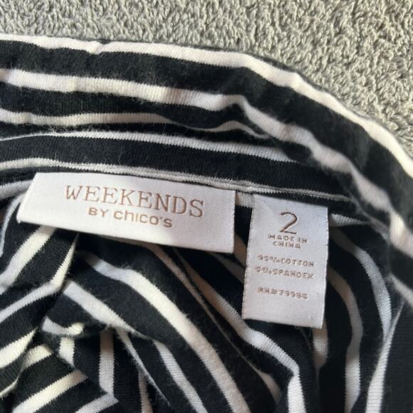 Weekends By Chico's‎ Jacket Womens 2 Large Black Full Zip Cinched Waist Travel - Picture 5 of 8